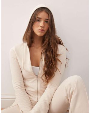 Monki Sudadera Entallada Con Capucha Y Mangas Acampanadas De (Parte De Un Conjunto)-Neutro