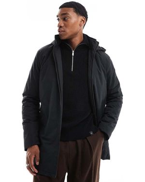 French Connection French Connection Lined Mac Jacket With Hood - Black