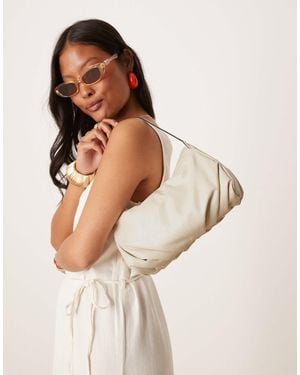 ASOS – bauschige schultertasche - Weiß