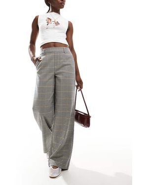 Object Smart Pull On Wide Leg Trouser - Grey