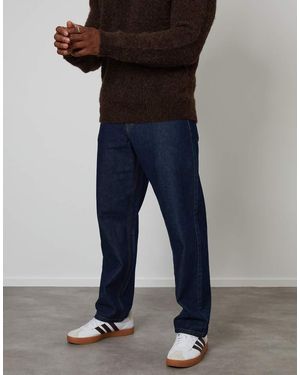 Threadbare Straight Fit Jeans With Stretch - Blue
