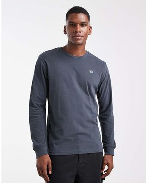 Lee Jeans Chest Patch Logo Long Sve T-shirt - Blue