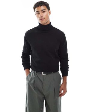 Brave Soul Roll Neck Jumper - Blue