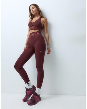 Nike Pro dri-fit sculpt leggings mit hohem bund - Mehrfarbig