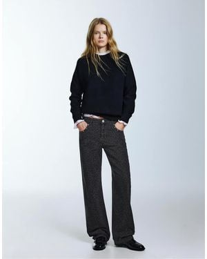 Pull&Bear Leopard Stud Jeans - Blue