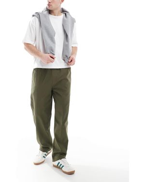 Farah Greenport - pantalon ample en toile - kaki - Vert