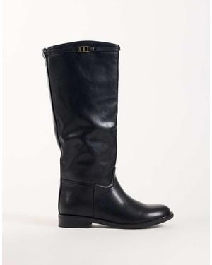 SEQWL Whispa Refined Riding Knee Boots - Blue