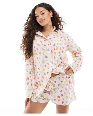Miss Selfridge Oversized Shirt - White