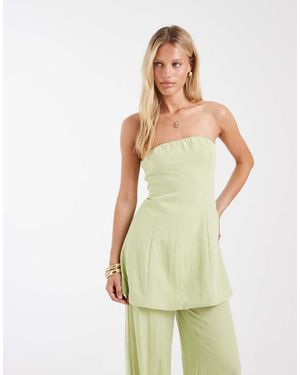 Vero Moda Lange Bandeau Top Co-Ord - Groen