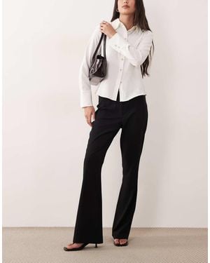 ASOS Mid Rise Tailored Bootcut Flared Trouser - Black