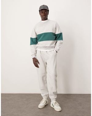 Abercrombie & Fitch Premium Open Hem jogger - Natural