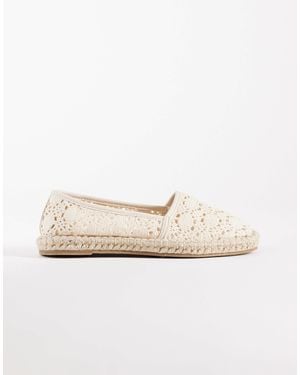 ASOS Joyce - espadrilles fermées au crochet - Neutre