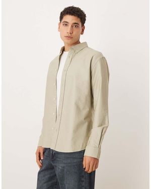 Mango 100% Cotton Shirt - Natural