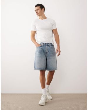 Abercrombie & Fitch – baggy-jorts - Blau