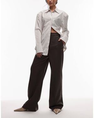 & Other Stories Slim Leg Pants With Elastic Back Waist - White