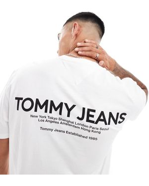 Tommy Hilfiger Classic Linear Back Print T-shirt - White