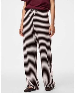 Pieces Wide-leg Trousers - Red