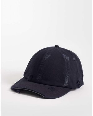 Weekday Cappellino Effetto Invecchiato Slavato - Blu
