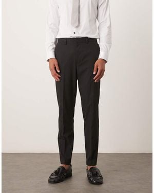 ASOS Tapered Suit Trousers - Black