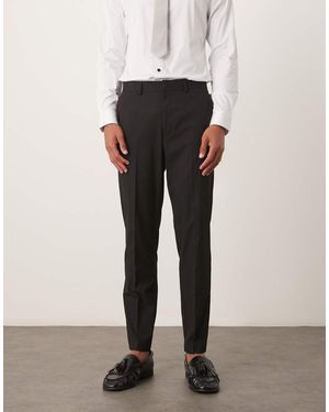 ASOS Tapered Suit Trousers - Black