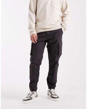 Only & Sons Tapered Fit Cargo With Cuffed Bottom - White