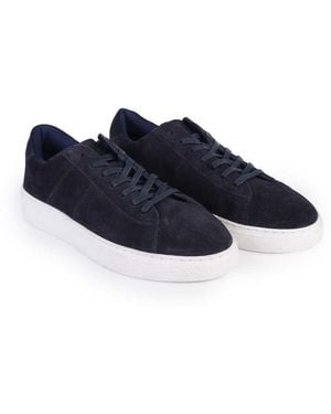 OFF THE HOOK Russell Suede Leather Low‑Top Trainers - Blue