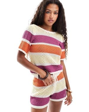 Vero Moda Top A Maniche Corte - Multicolore