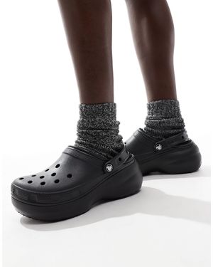 Crocs™ Classic Platform Lined Clogs - Black