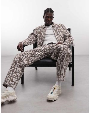 Gramicci Taos Patterned Canvas Trousers - Grey