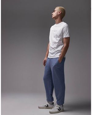 Tommy Hilfiger Joggers Azul Jaspeado De Estar Por Casa De - Gris