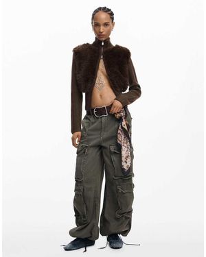 Desigual Gebreid Jack - Bruin