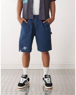 Aape By A Bathing Ape Aape By A Bathing Ape Worker Carpenter Shorts - Blue