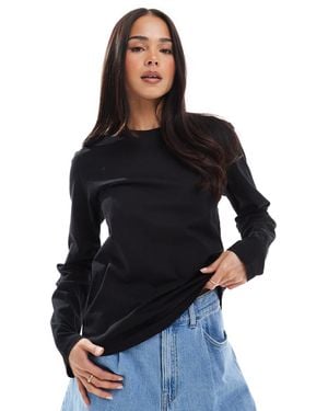 Weekday Essence Standard Long Sleeve Top - Blue