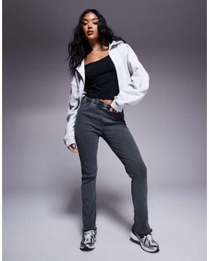 River Island Highwaisted Rib Flares - Blue