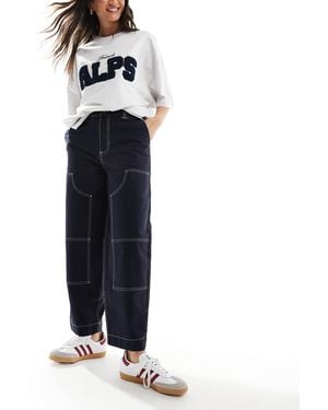 ASOS Barrel Leg Pants - Blue