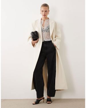 ASOS Oversized Manzy Maxi Blazer - White