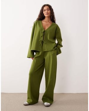 ASOS – hose aus interlock-stoff - Grün