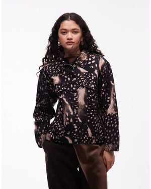 ASOS Oversized Denim Western Jacket - Black