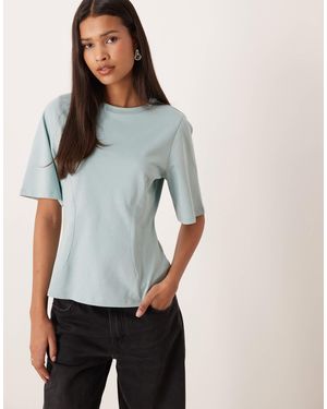 Aware – tailliertes t-shirt - Grau