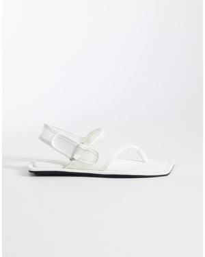 ASOS Francine Mesh Slingback Sandals - White