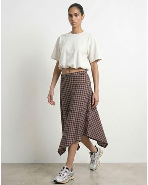 HYPEDROP Falda Midi-Neutro - Blanco