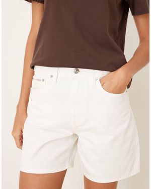 Calvin Klein Signature 90s Denim Shorts - Natural