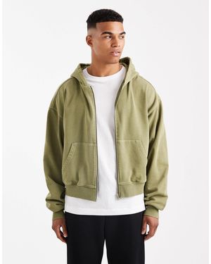 Cotton On – cropped-kapuzenjacke - Grün