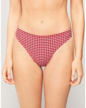 Tezenis Summer Vichy Brazilian Bikini Bottoms - Pink