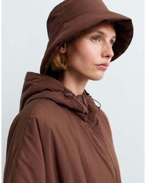 Oysho 10K Waterproof Quilted Bucket Hat - Brown