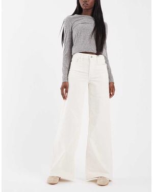Levi's Vaqueros De Pernera Ancha De Talle Alto En Blanco