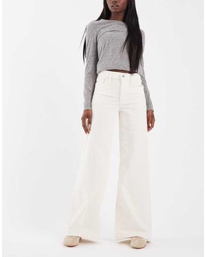 Levi's 728 Hoge Taille Broek Met Wijde Pijpen - Wit