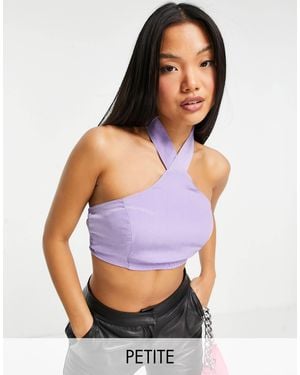 Missguided – neckholder-oberteil - Lila