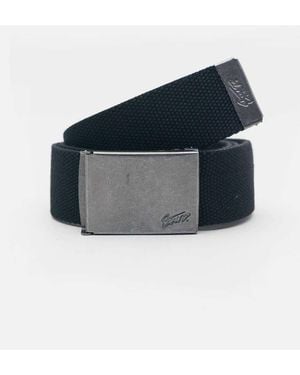 Pull&Bear Fabric Belt With Stwd Buckle - Blue