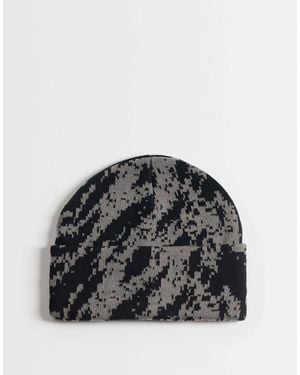 ASOS Beanie mit pixelmuster - Schwarz